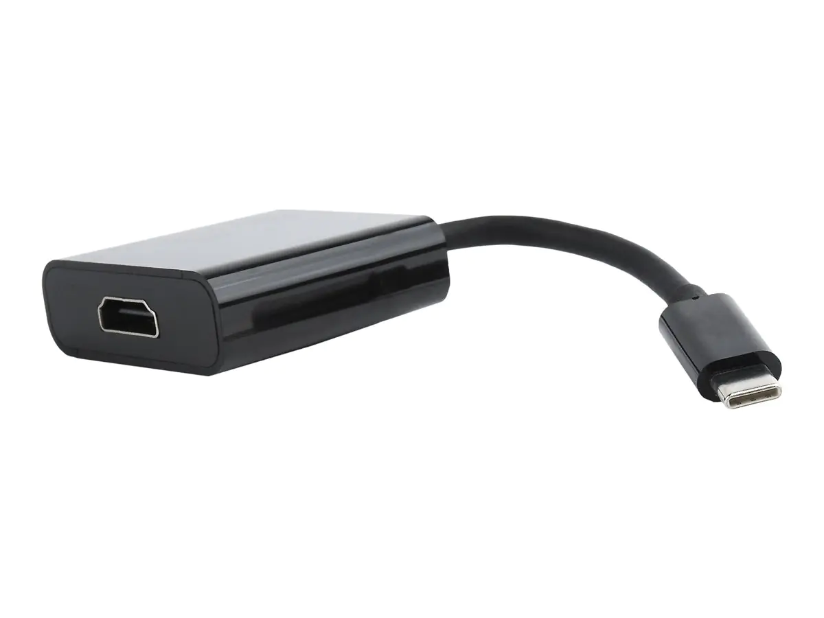 Cablexpert A-CM-HDMIF-01 - Videoadapter - 24 pin USB-C männlich zu HDMI weiblich - 15 cm - Doppelisolierung - Schwarz - 4K Unterstützung
