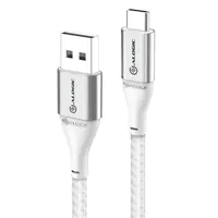 Alogic Super Ultra - USB-Kabel - 24 pin USB-C (M) zu USB (M) - USB 2.0 - 3 A - 30 cm - Silber
