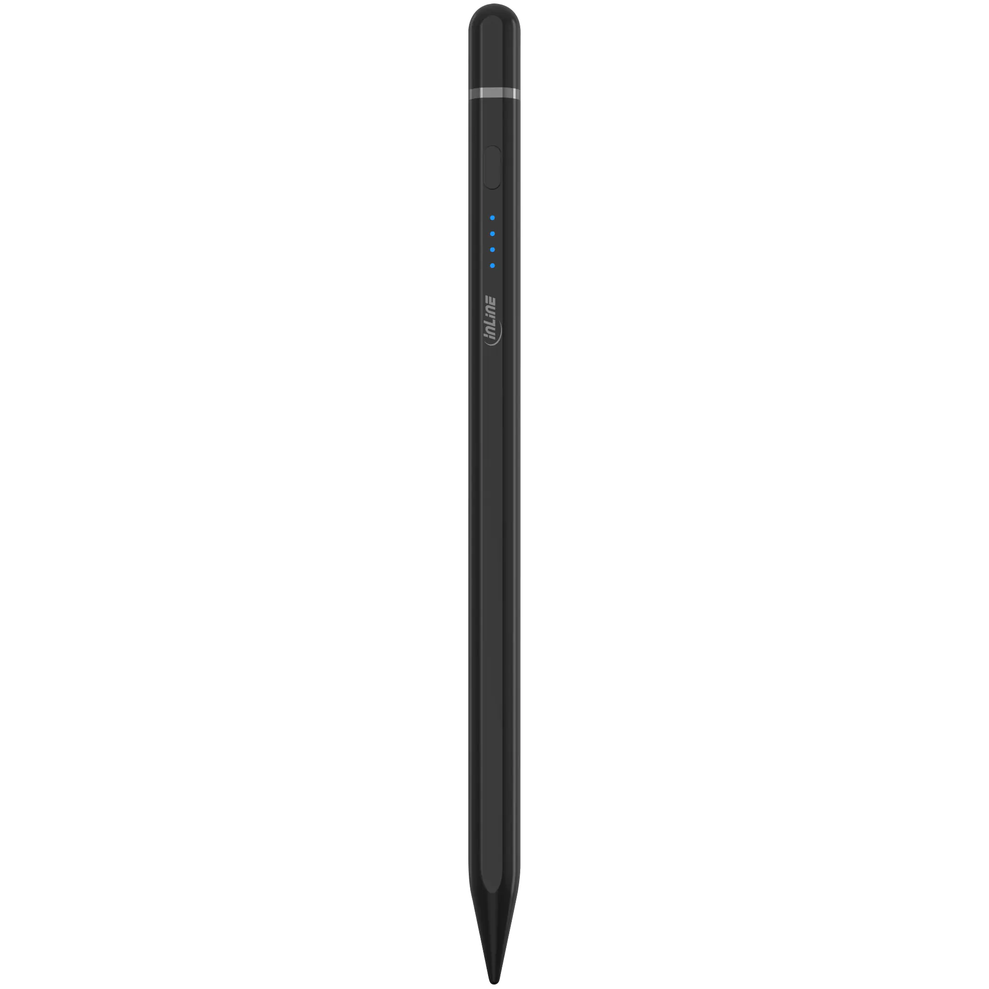 InLine Stylus - Tabletstift für Apple iPads - mit Akku - USB-C - schwarz 55468S