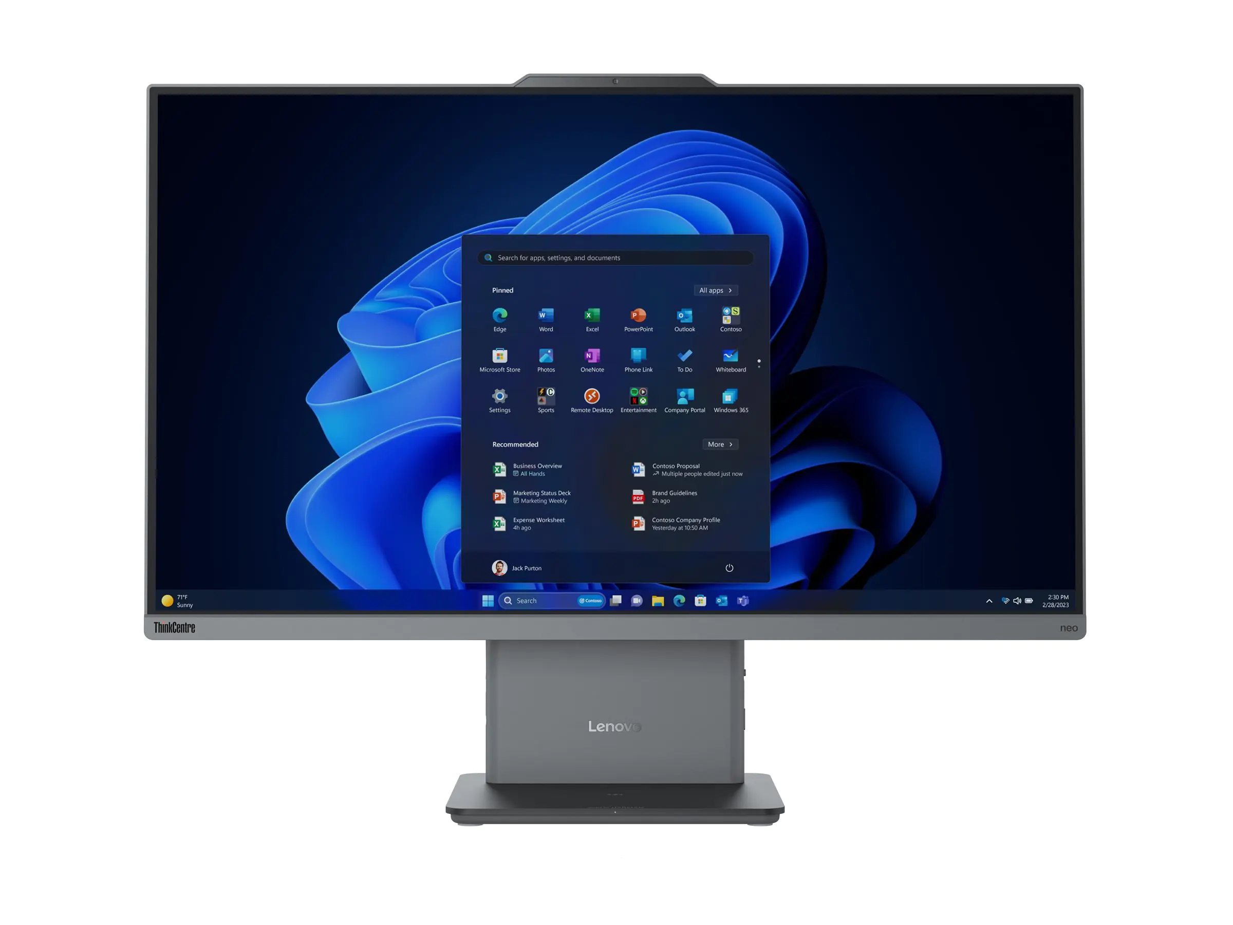 LENOVO ThinkCentre neo 50a 27 G5 12SA AIO i7 13620H RAM 16 GB - SSD 512 GB - 12SA007BGE