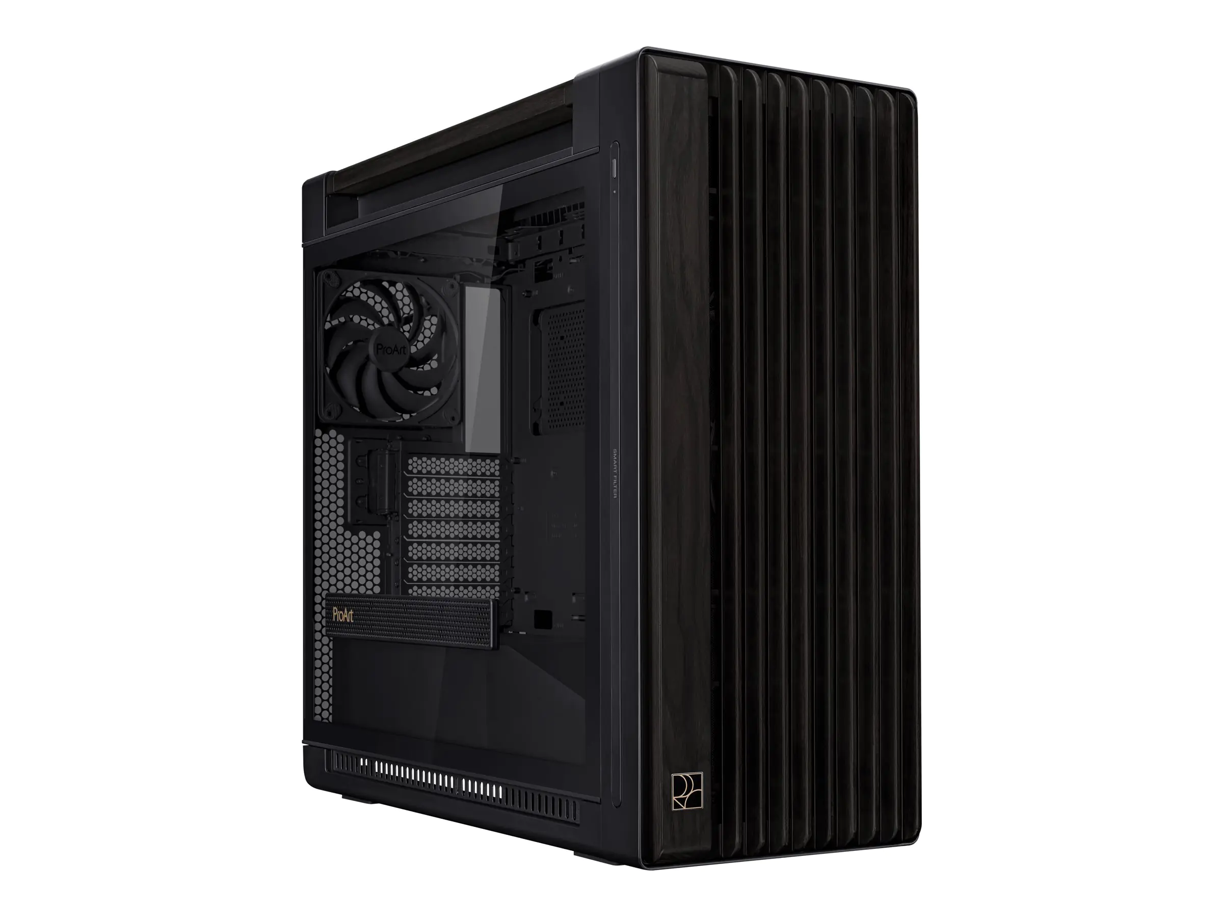 ASUS ProArt PA602 - Wood Edition - mid tower - E -ATX - Seitenteil mit Fenster (gehärtetes Glas)