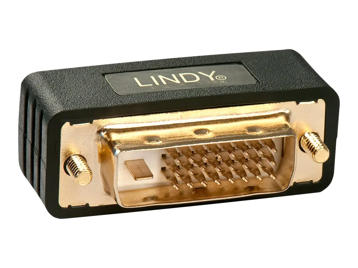 Lindy - DVI-Adapter - DVI-D (M) zu DVI-I (W) - geformt - Schwarz