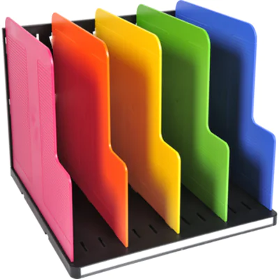 Exacompta Sortierstation MODULOTOP Iderama® 28,8 x 25,5 x 30 cm (B x H x T) DIN A4 Polystyrol schwarz/mehrfarbig 4 Fächer