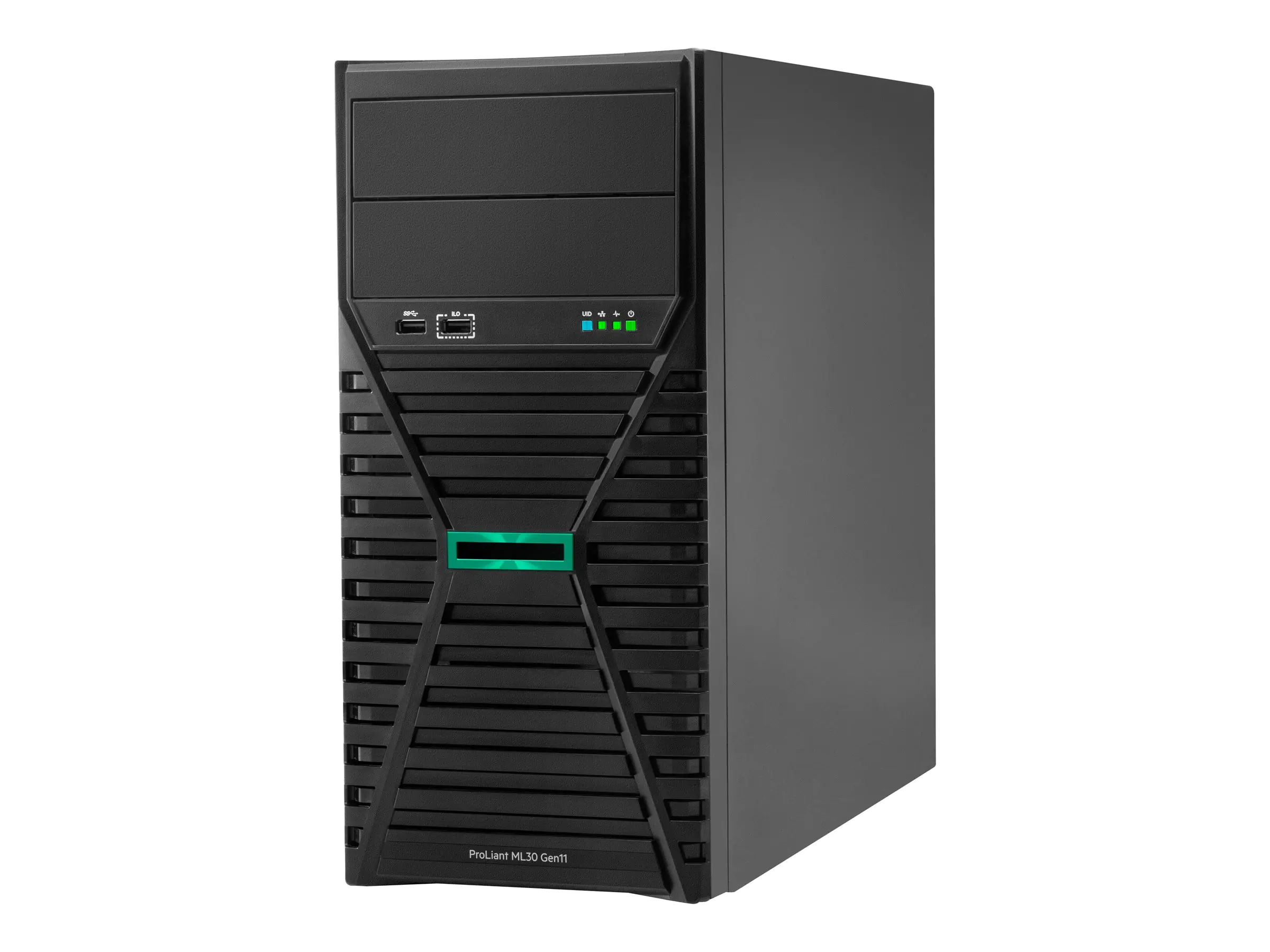 HPE ProLiant ML30 Gen11 - Server - Tower - 4U - 1-Weg - 1 x Xeon E-2434 / 3.4 GHz - RAM 32 GB - SATA - nicht Hot-Swap-fähig 8.9 cm (3.5") Schacht/Schächte - SSD 2 x 960 GB - 1GbE - Monitor: keiner - Smart Choice