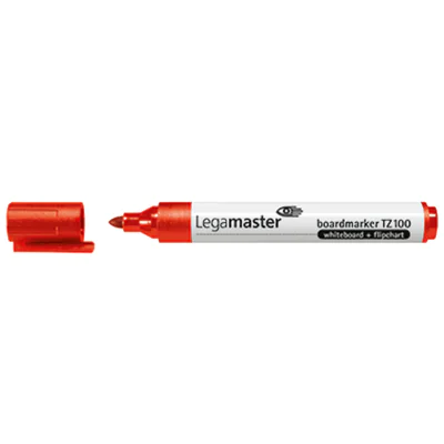 LEGAMASTER TZ 100 Boardmarker rot, 10 Stück(e), Rot, Rot, Weiß, Polypropylen (PP), Rund, 1,5 mm 7-110502