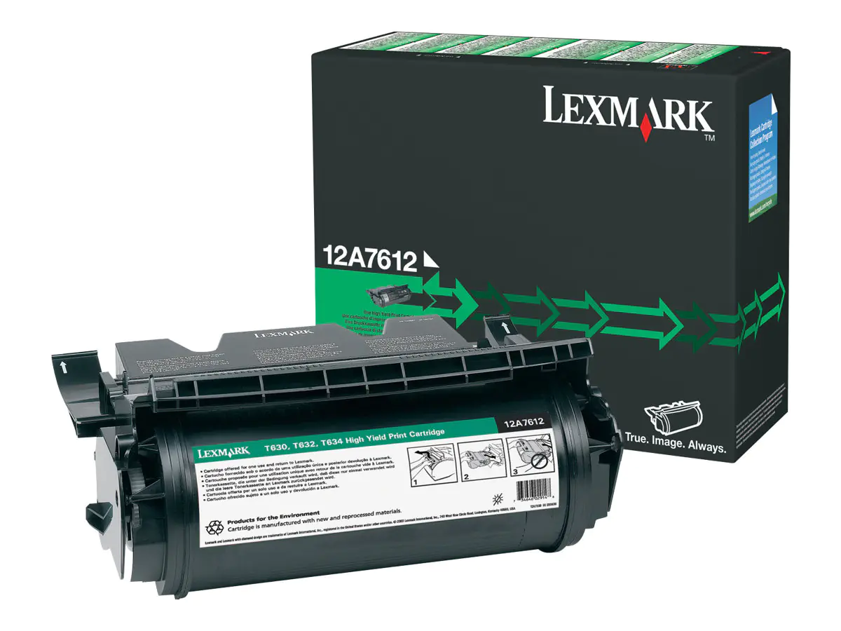 Lexmark - Hohe Ergiebigkeit - Schwarz - Original - wiederaufbereitet - Tonerpatrone LCCP - für Lexmark T630, T632, T634, T634dtn-32, X630, X632, X634