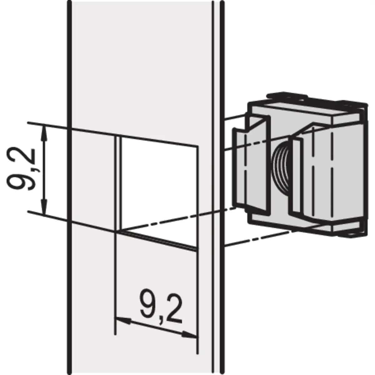 SCHROFF KAEFIGMUTTERN M5 50STK 21100215
