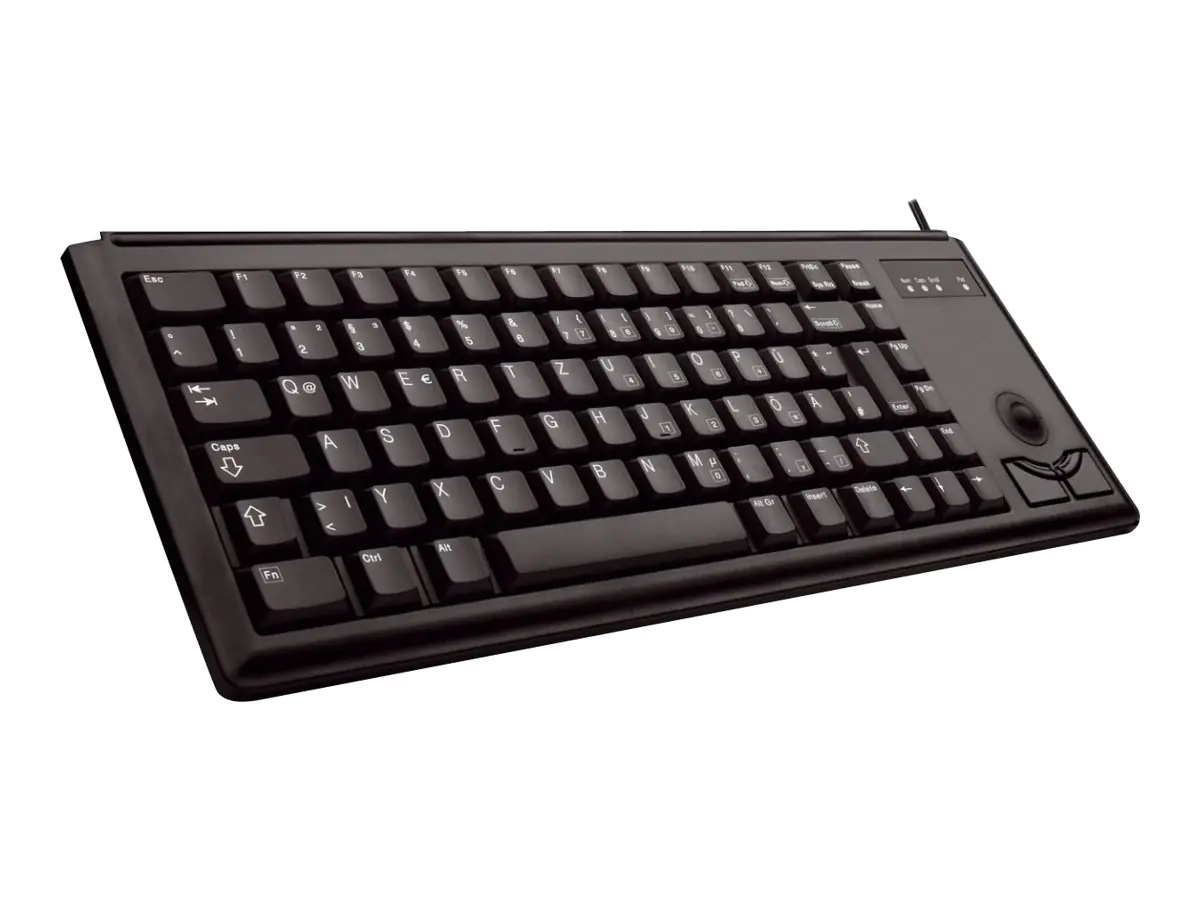 CHERRY Compact-Keyboard G84-4400 - Tastatur - PS/2 - USA - Schwarz