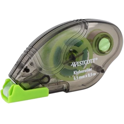 Westcott Kleberoller 6,5 mm x 8,5 m (B x L) nicht nachfüllbar grau transparent