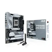 ASUS Prime X670E-PRO WIFI - Motherboard - ATX - Socket AM5 - AMD X670E Chipsatz - USB-C 3.2 Gen 2x2, USB-C 3.2 Gen2, USB 3.2 Gen 2, USB 3.2 Gen 1, USB-C 3.2 Gen 1 - 2.5 Gigabit LAN, Wi-Fi 6E, Bluetooth - Onboard-Grafik (CPU erforderlich) - HD Audio (8-Kan