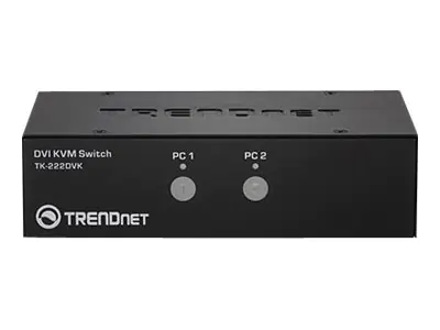 Trendnet TK 222DVK - KVM-/Audio-/USB-Switch - 2 x KVM/Audio/USB - 1 lokaler Benutzer - Desktop
