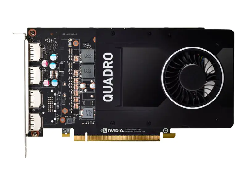 NVIDIA Quadro P2200 - Grafikkarten - Quadro P2200 - 5 GB GDDR5X - PCIe 3.0 x16 - 4 x DisplayPort - retail