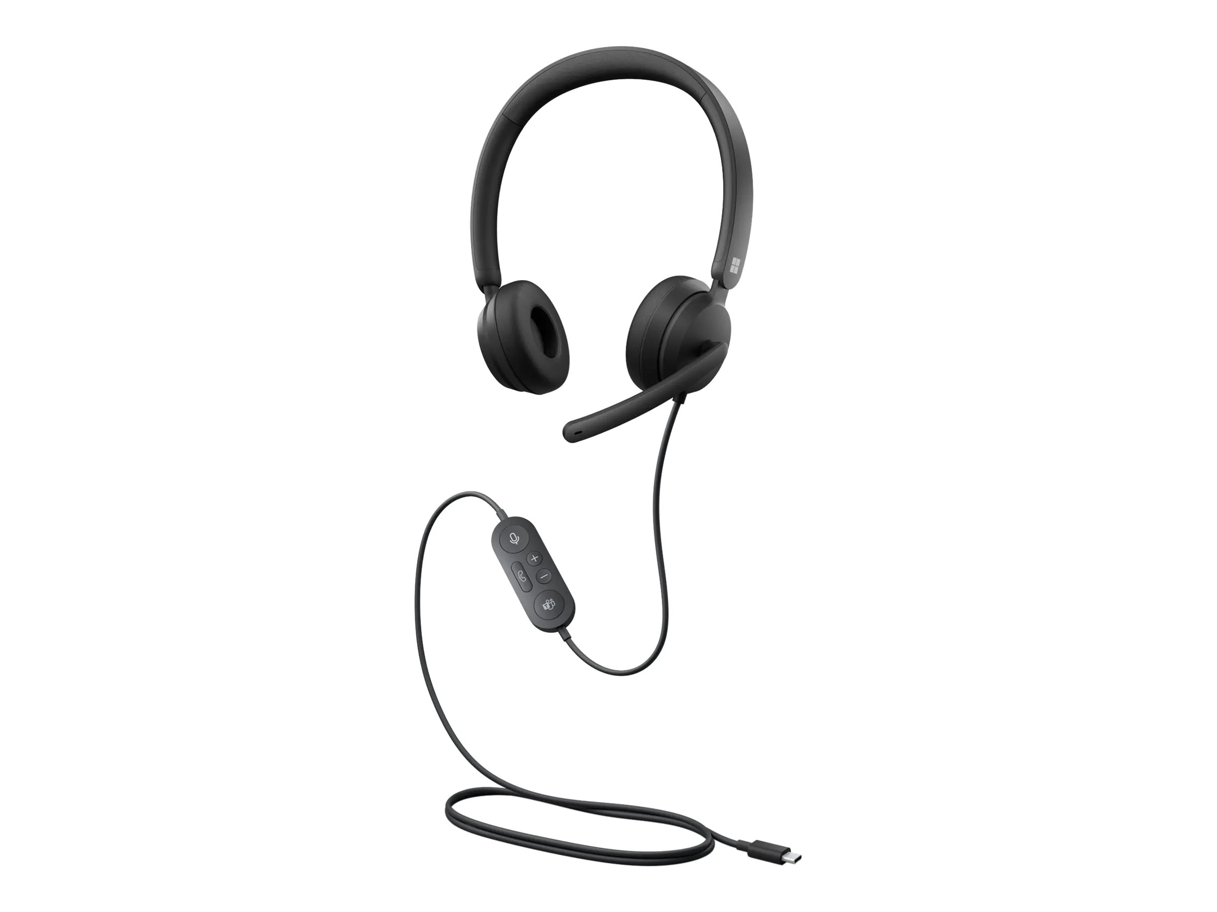 Microsoft Modern USB-C Headset for Business - Headset - On-Ear - kabelgebunden - USB-C - Schwarz - Zertifiziert für Microsoft Teams