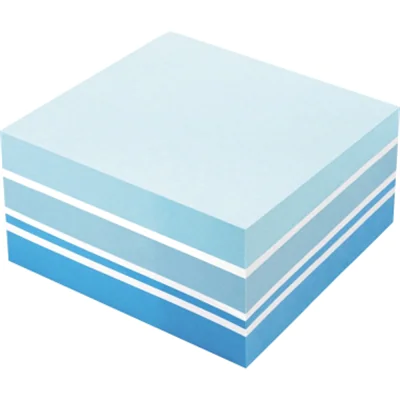 Soennecken Haftnotizwürfel 5816 75x75mm 400Bl. Blautöne/ws