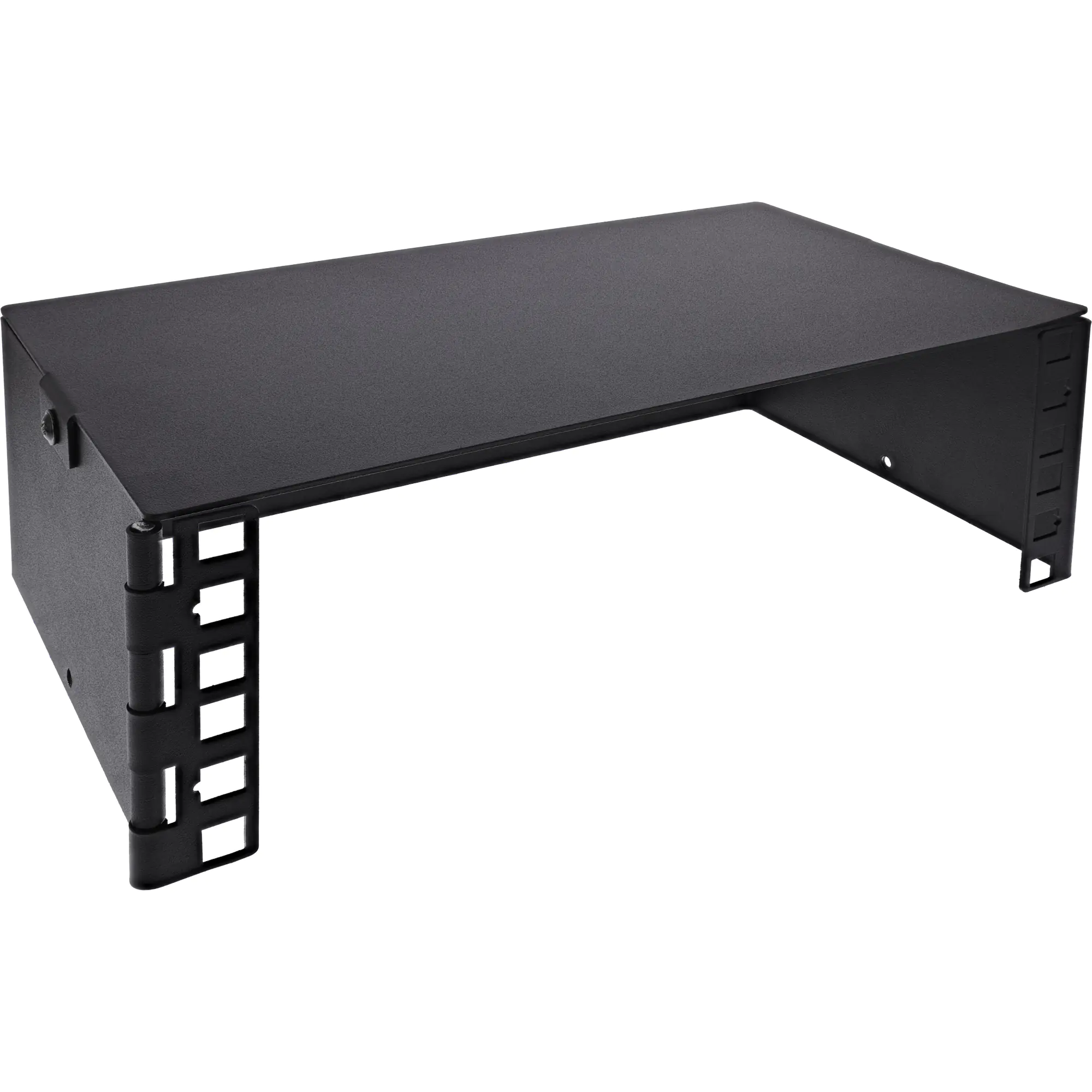 InLine 10" Mini Rack zur Wandmontage - 2HE - 15,2cm Tiefe - schwarz 10102B