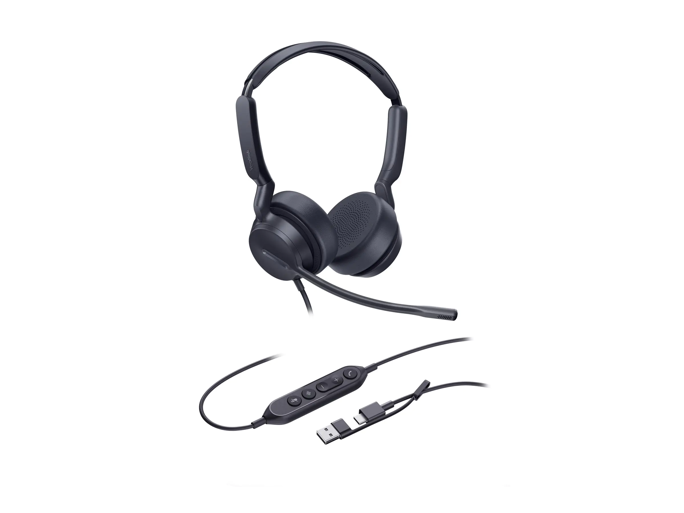 Yealink Headset UH42 Dual UC USB-C/A - Headset - 20 KHz