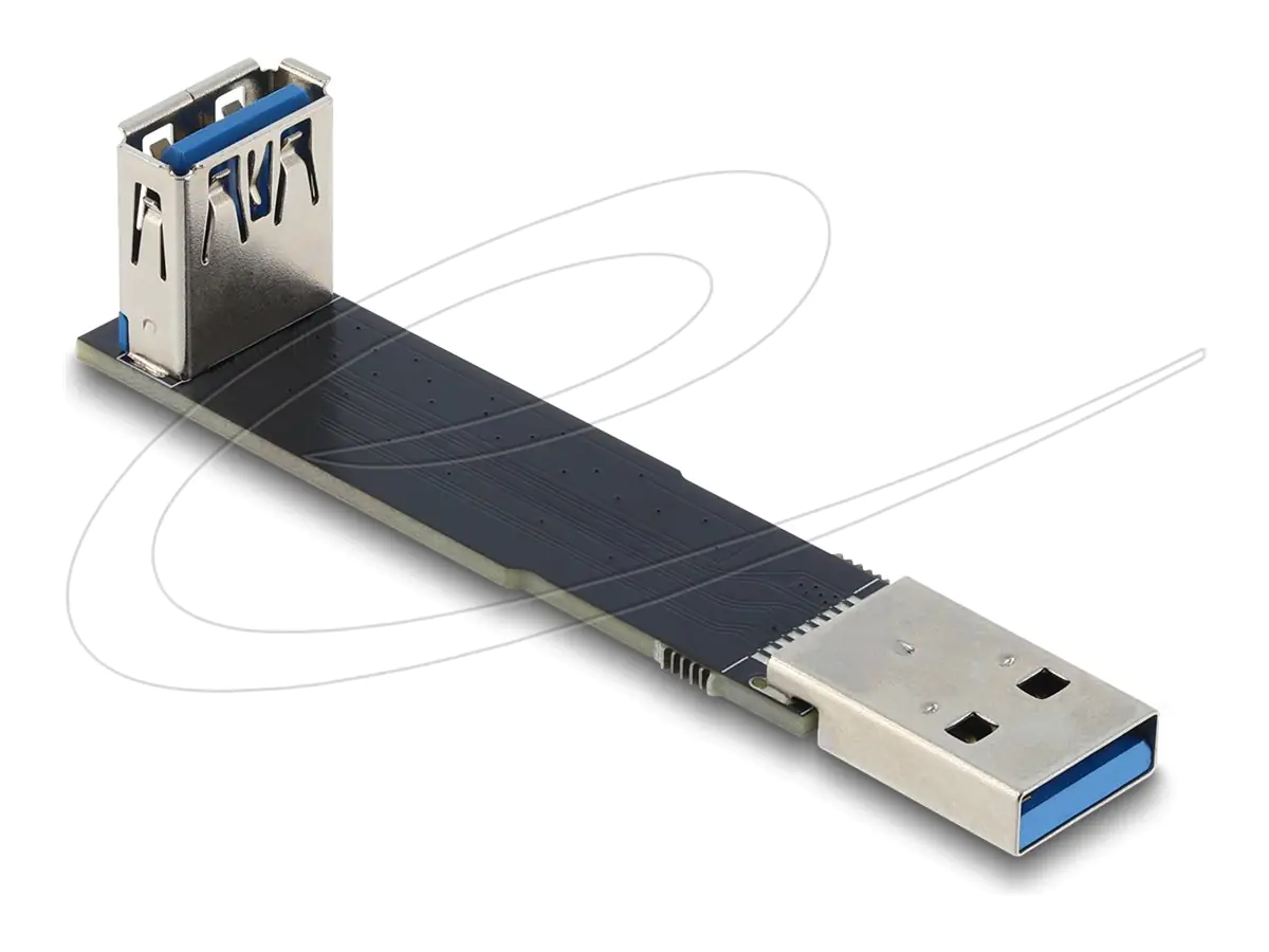 Delock USB-Adapter - USB (M) zu USB (W) gewinkelt