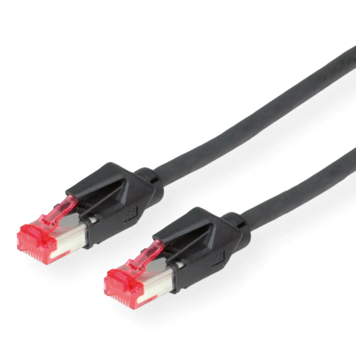 Dätwyler - Patch-Kabel - RJ-45 (M) zu RJ-45 (M) - 7 m - SSTP-Kabel - CAT 6 - halogenfrei - Schwarz