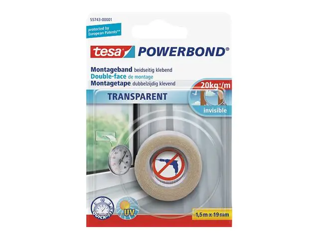 Tesa Powerbond - Montagekleber - 19 mm x 1.5 55743-00001-00