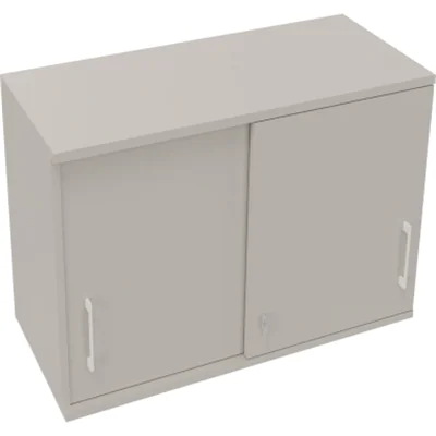 Aufsatz Schiebetürenschrank 2OH B1000xT442xH736mm Lichtgrau