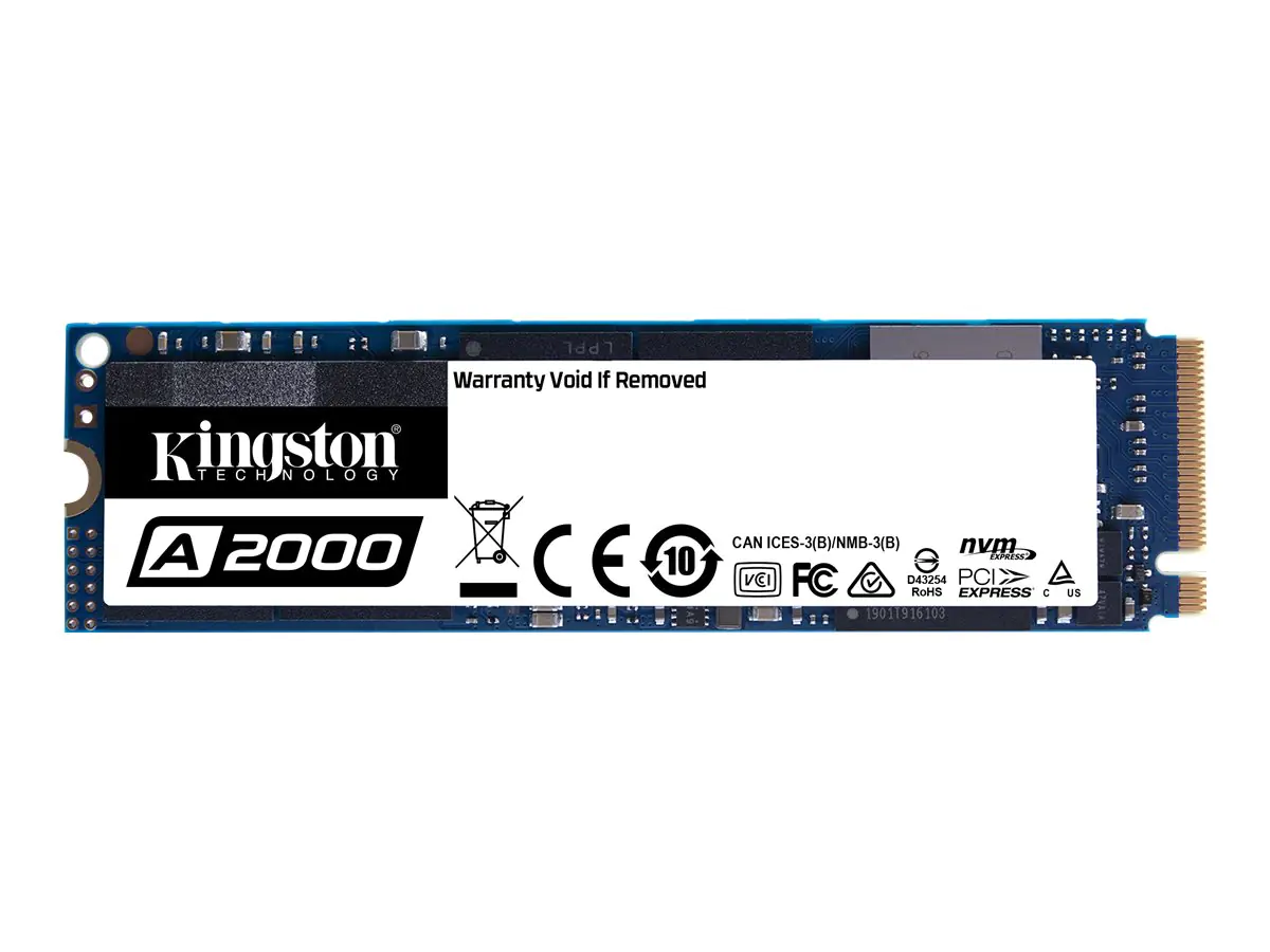 Kingston A2000 - 250 GB SSD - intern - M.2 2280 - PCI Express 3.0 x4 (NVMe) - SA2000M8/250G
