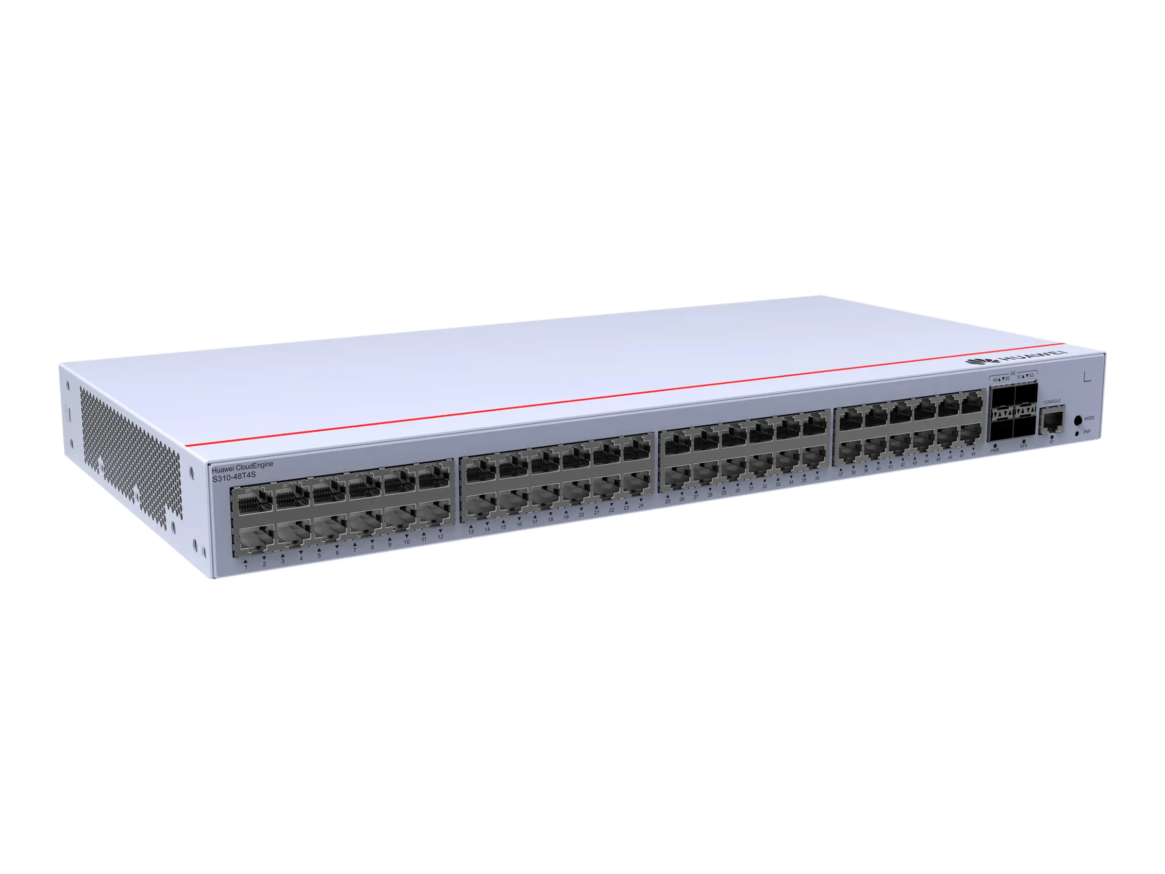 Huawei CloudEngine S310-48T4S - Switch - managed - 48 x 10/100/1000 + 4 x Gigabit SFP - Seite-zu-Seite-Luftstrom - an Rack montierbar
