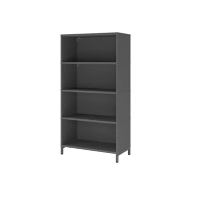 Hammerbacher Regal FlexWall 800 x 1.532 x 400 mm (B x H x T) 28kg Holz graphit