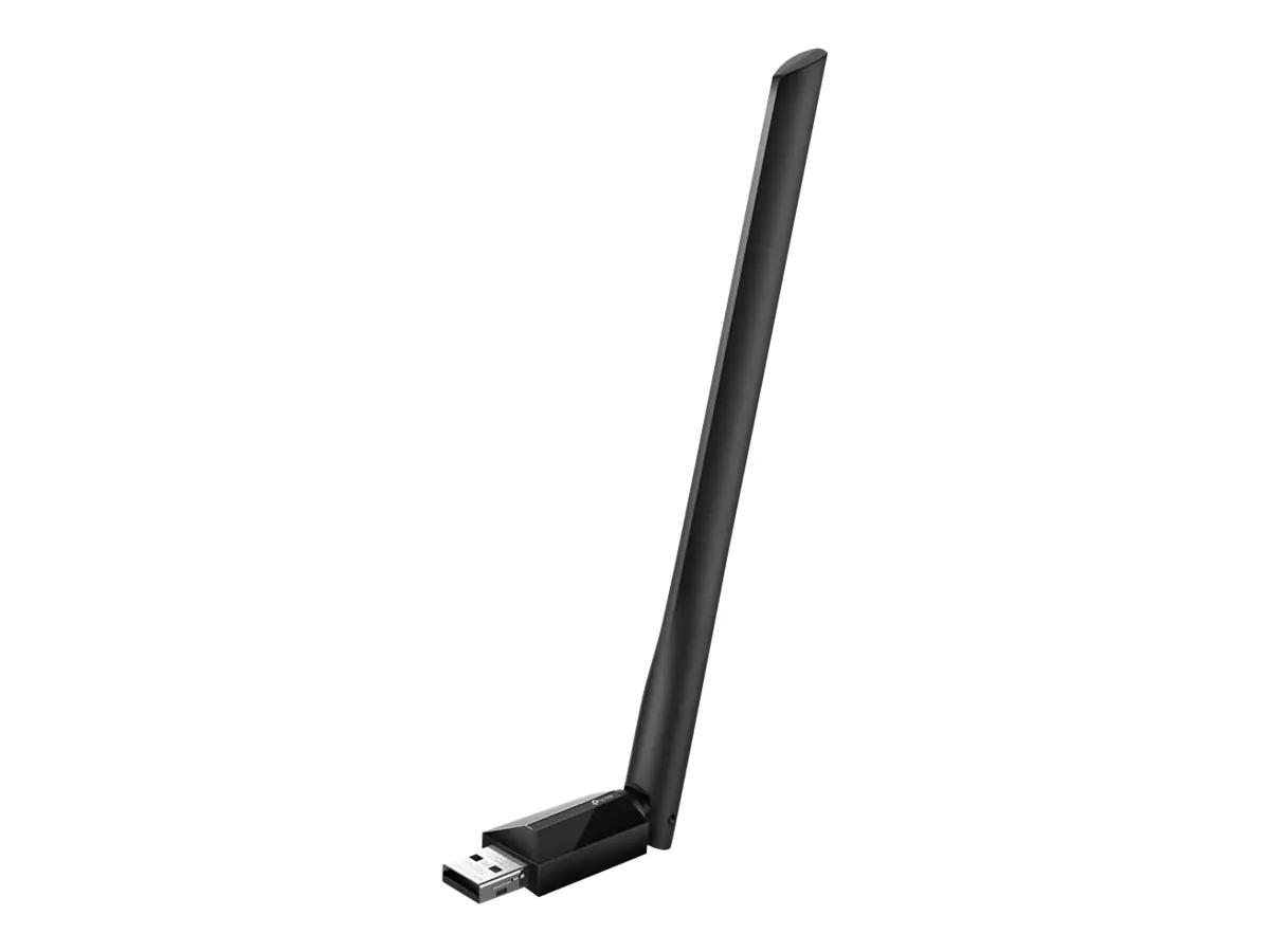 TP-LINK AC600-High-Gain-Dualband-USB-WLAN-Adapter, Eingebaut, Kabellos, USB, WLAN, 600 Mbit/s, Schwarz ARCHER T2U PLUS