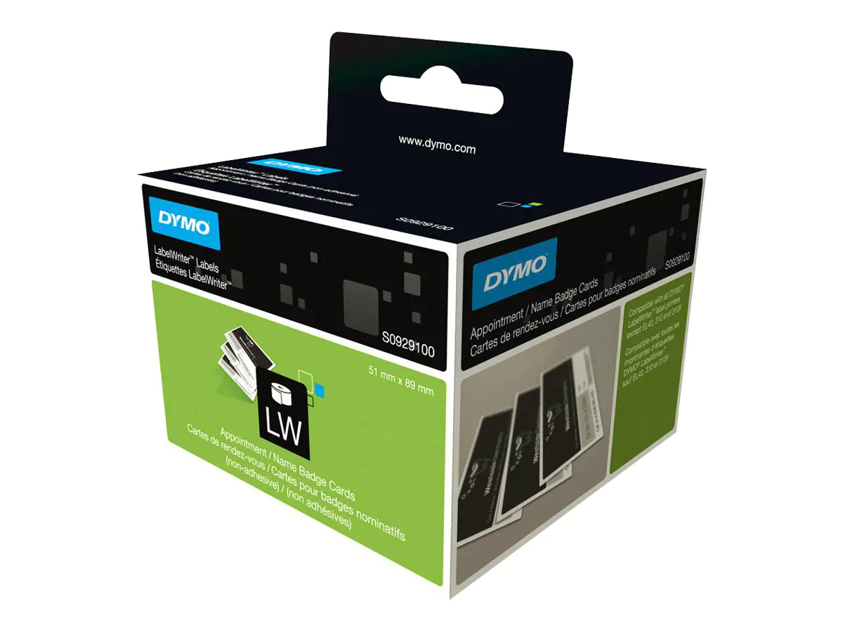 Dymo Nichtklebende Verabredungs-/Namens-Badge-Karten S0929100