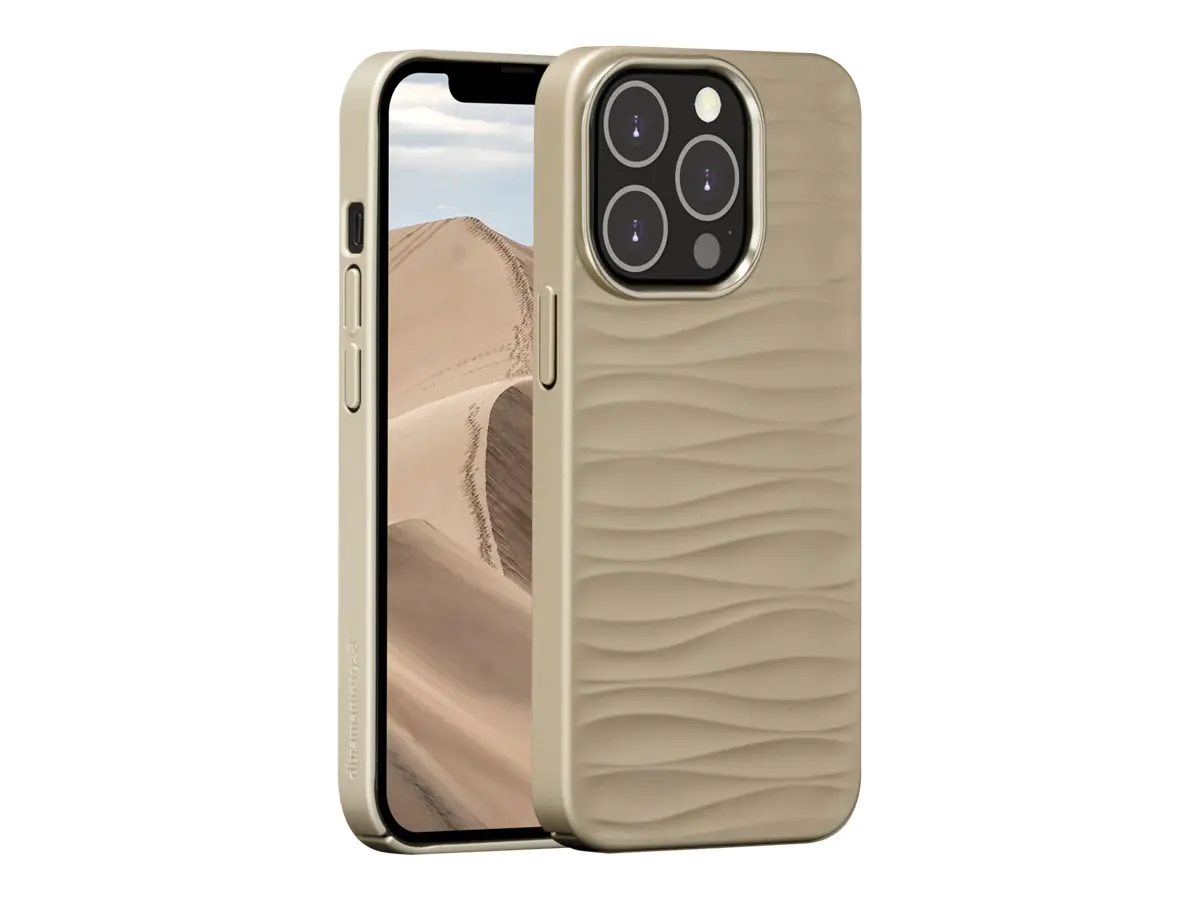 dbramante1928 Dune - Hintere Abdeckung für Mobiltelefon - 100 % recycelter Kunststoff - Sand - für Apple iPhone 14 Pro