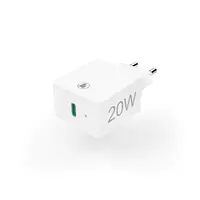 Hama Schnellladegeraet USB-C PD/Qualcomm Mini-Ladegeraet 25 W Weiß - Schnellladegerät