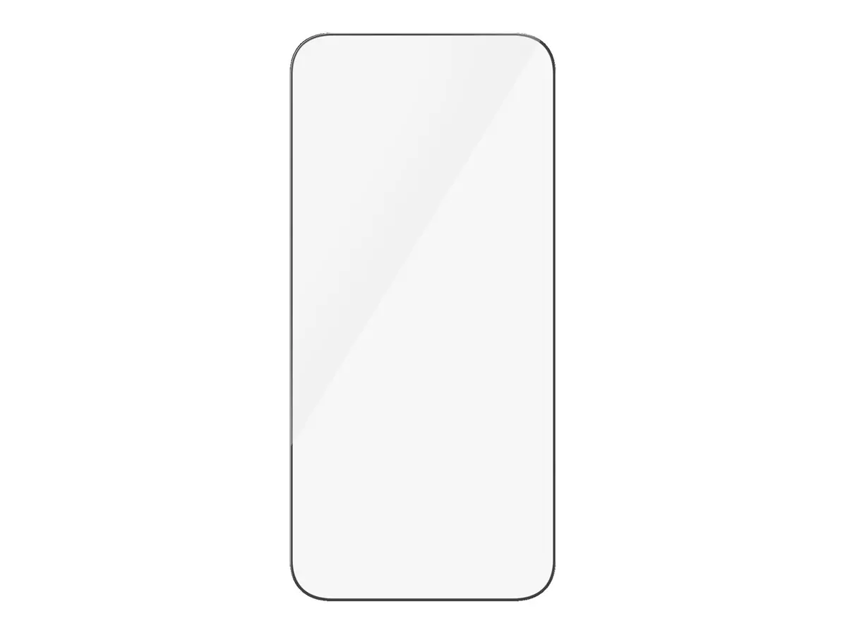 PanzerGlass - Bildschirmschutz für Handy - ultrabreite Passform mit EasyAligner - Glas - Rahmenfarbe schwarz - für Apple iPhone 15 Pro Max
