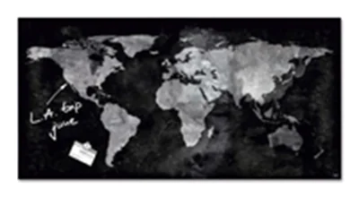 SIGEL Magnetboard Artverum GL270 910x460x15mm Glas World-Map