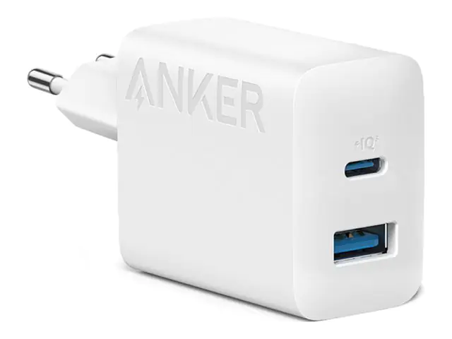Anker Innovations Anker 312 - Netzteil - 20 Watt - 3 A - PD - 2 Ausgabeanschlussstellen (USB, 24 pi