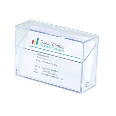 SIGEL Visitenkartenbox VA110 max. 100Karten Polystyrol glasklar