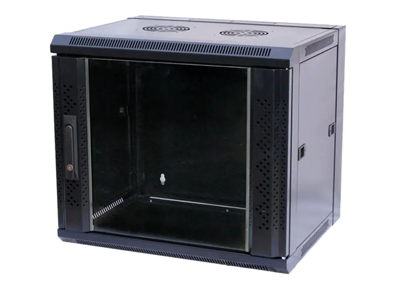 VALUE - Gehäuse - geeignet für Wandmontage - glänzend schwarz - 12U - 48.3 cm (19")