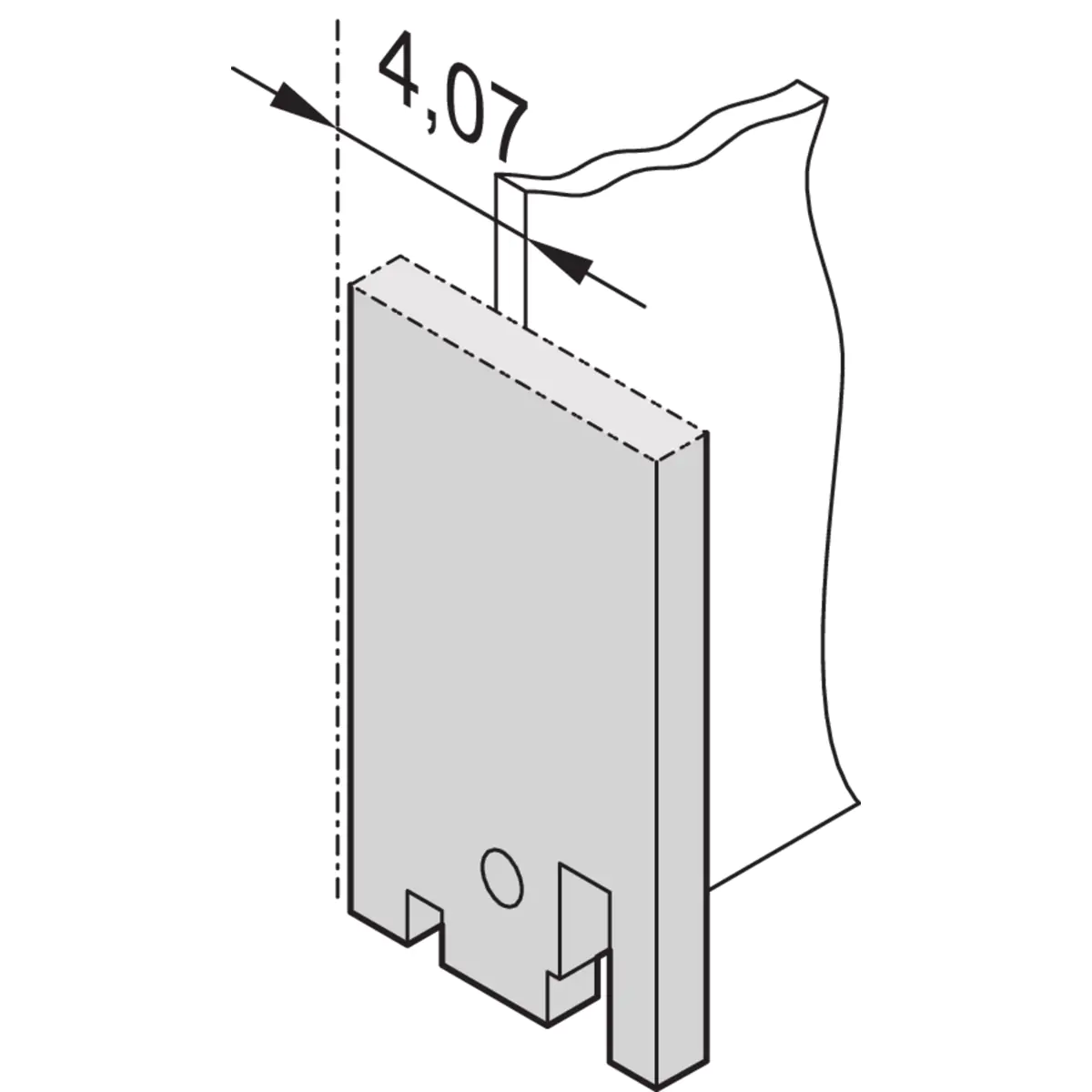 Schroff PART.FRONT PANEL 3U 14HP - Rack-Zubehör