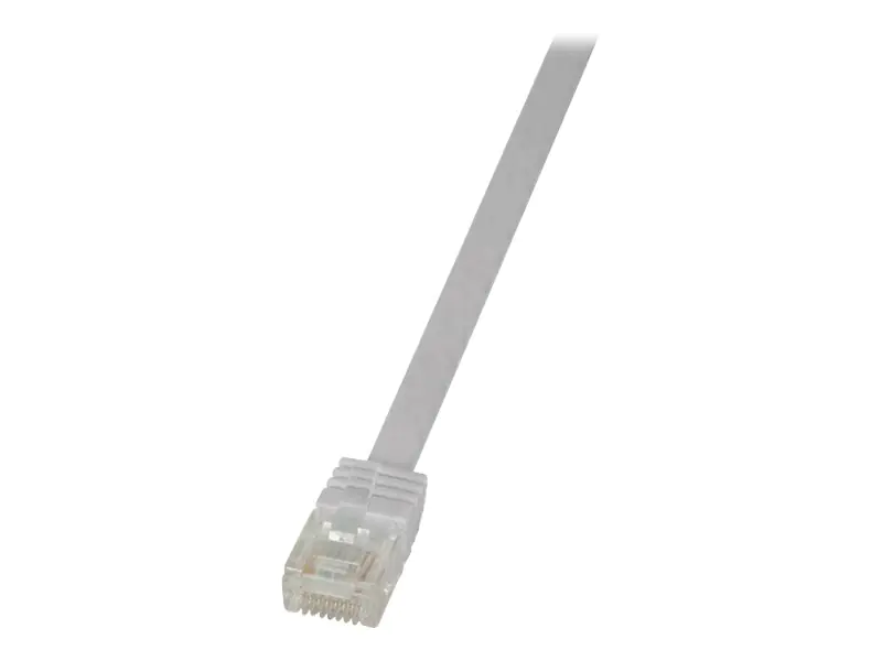LogiLink SlimLine - Patch-Kabel - RJ-45 (M) zu RJ-45 (M) - 7.5 m - UTP - CAT 6 - flach - weiß