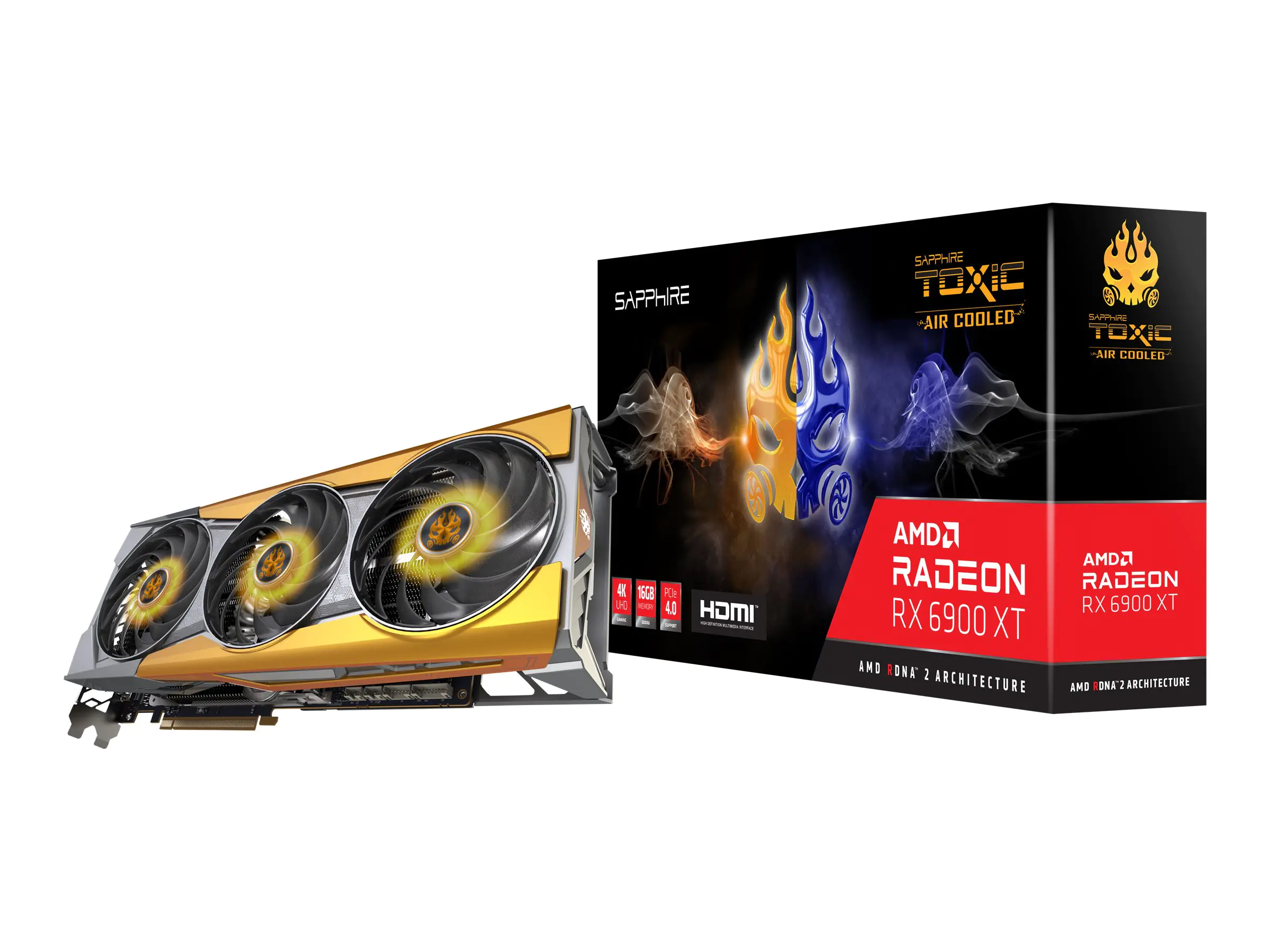Sapphire TOXIC Radeon RX 6900 XT Air Cooled - Grafikkarten - Radeon RX 6900 XT - 16 GB GDDR6 - PCIe 4.0 x16 - HDMI, 3 x DisplayPort