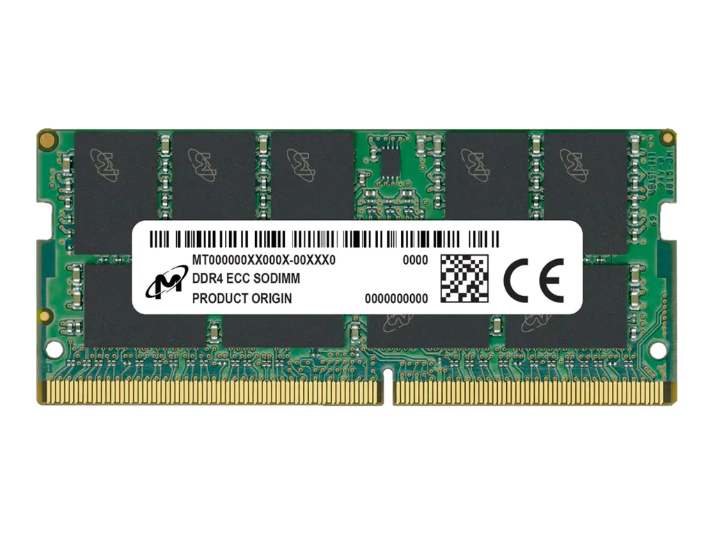 Micron - DDR4 - Modul - 32 GB - SO DIMM 260-PIN - 3200 MHz / PC4-25600 - CL22 - 1.2 V - ungepuffert - ECC