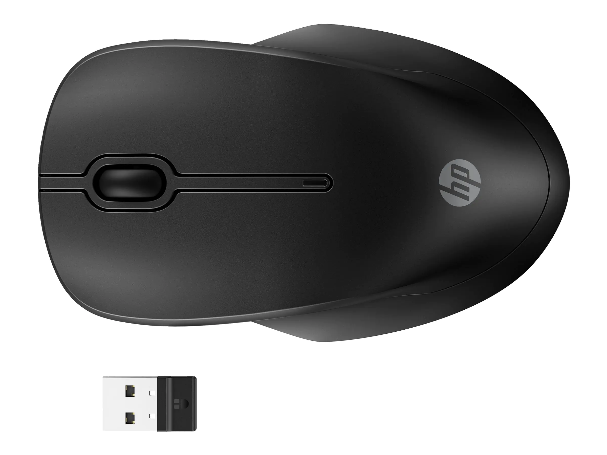 HP 255 - Maus - 3 Tasten - kabellos - 2.4 GHz, Bluetooth - kabelloser Empfänger (USB)