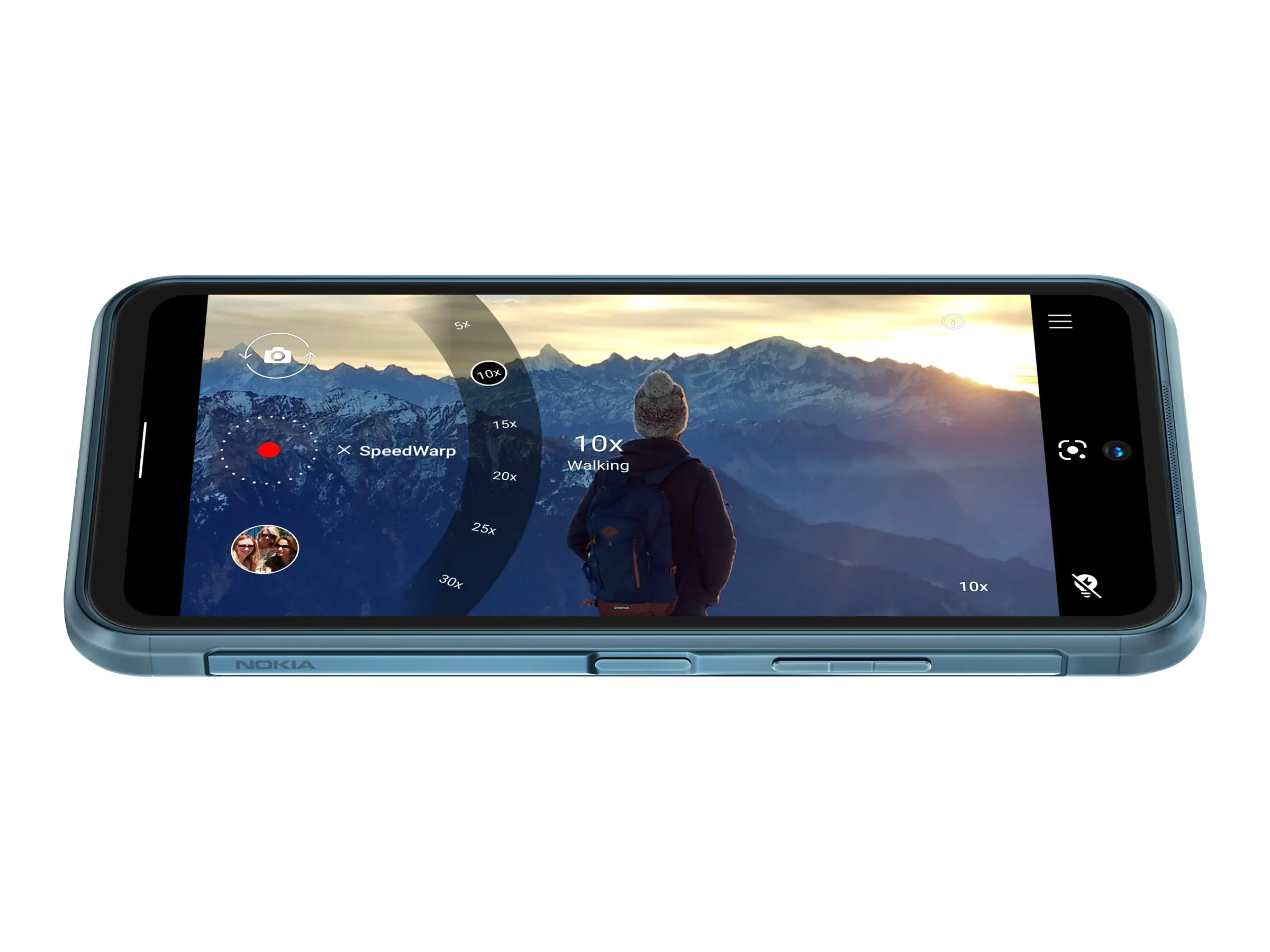 Nokia XR20 - 5G Smartphone - Dual-SIM - RAM 4 GB / Interner Speicher 64 GB - 6.67" - 2400 x 1080 Pixel - 2 x Rückkamera 48 MP, 13 MP - front camera 8 MP - Ultra Blue