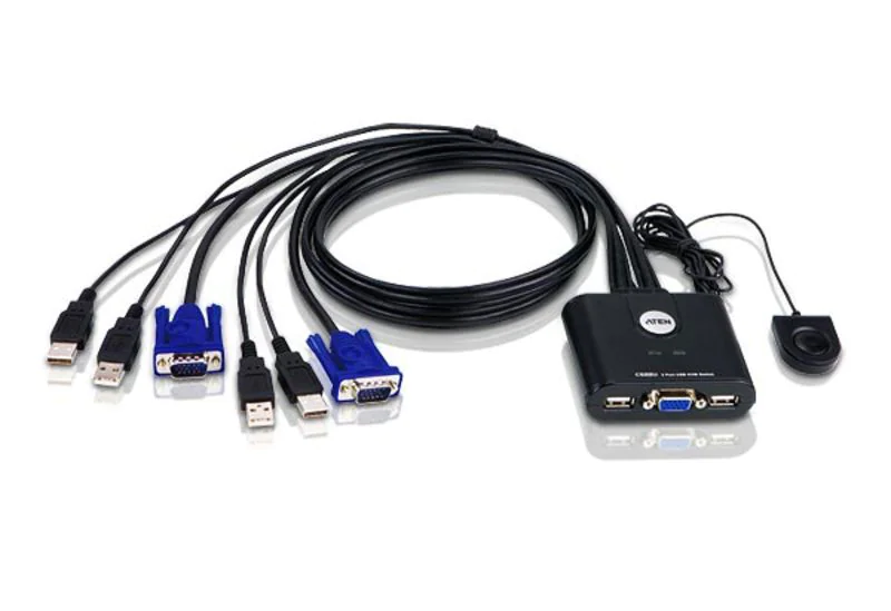 ATEN CS22U - KVM-Switch - 2 x KVM port(s) - 1 lokaler Benutzer - Desktop