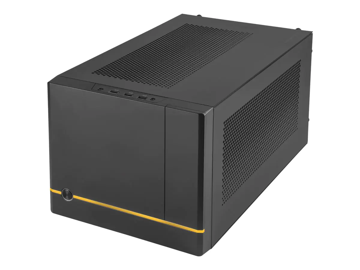 SilverStone SUGO SG14B - Tower - Mini-DTX - keine Spannungsversorgung (ATX / PS/2) - Schwarz - USB/Audio