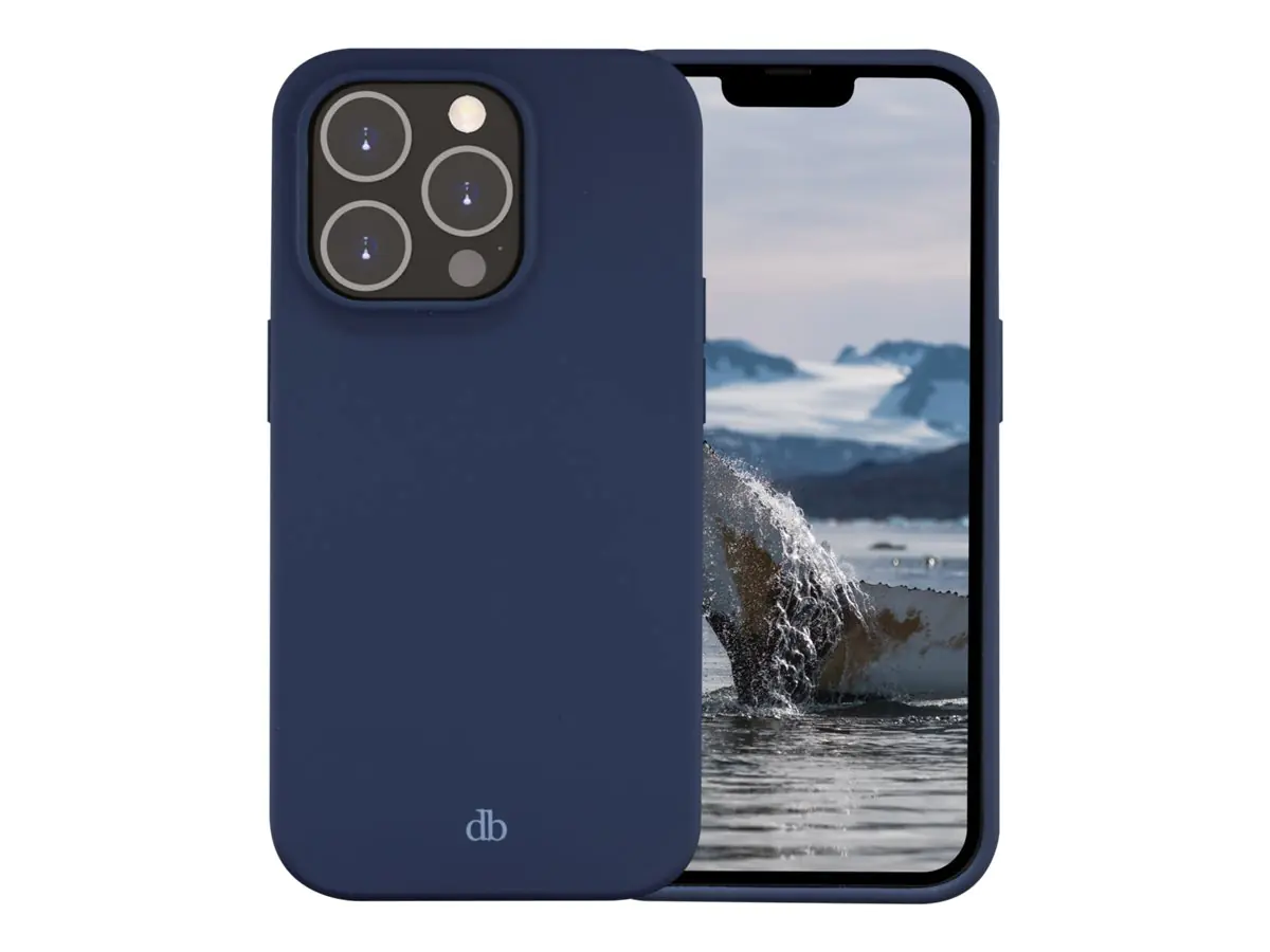 dbramante1928 Greenland - Hintere Abdeckung für Mobiltelefon - 100 % recycelter Kunststoff - Pazifikblau - für Apple iPhone 14 Pro