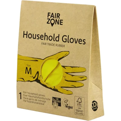 FAIR ZONE Gummihandschuh M Naturkautschuk gelb