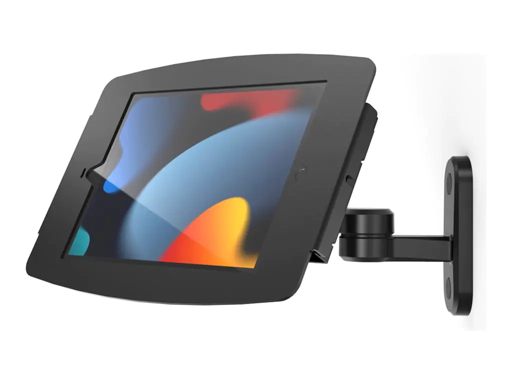Compulocks iPad 10.2" Space Enclosure Swing Wall Mount - Gehäuse - Diebstahlschutz - für Tablett - verriegelbar - hochwertiges Aluminium - Schwarz - Bildschirmgröße: 26 cm (10.2") 827B102IPDSB