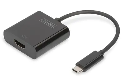 DIGITUS - Externer Videoadapter - USB-C 3.1 - HDMI - Schwarz