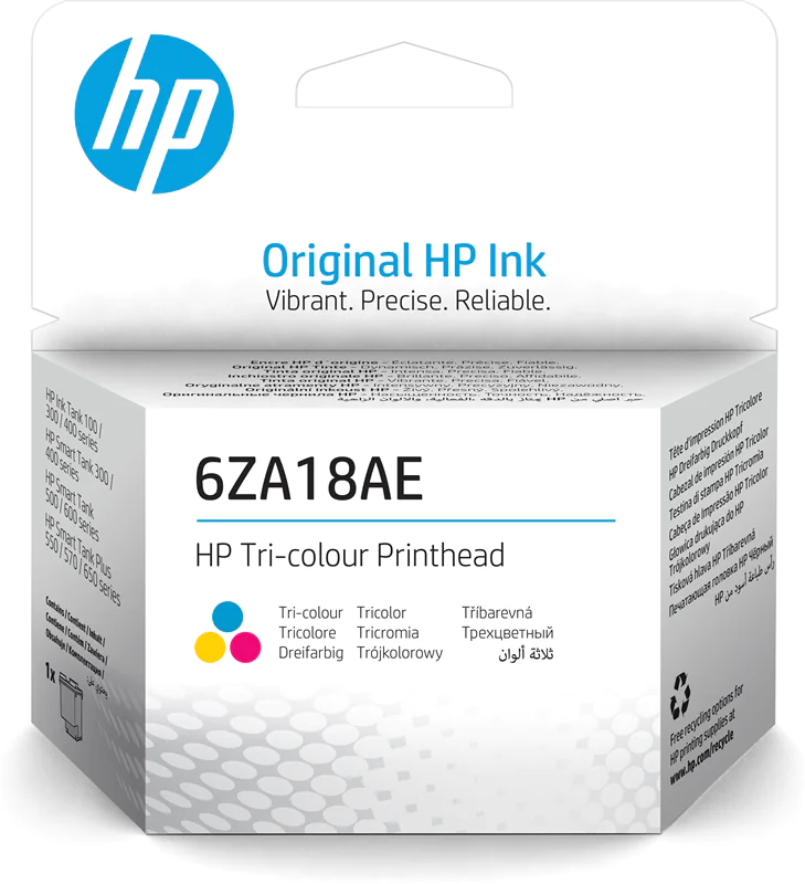 HP - Farbe (Cyan, Magenta, Gelb) - Druckkopf - für Ink Tank 11X; Smart Tank 5105, 51X, 67X; Smart Tank Plus 55X, 57X; Smart Tank Wireless 51X