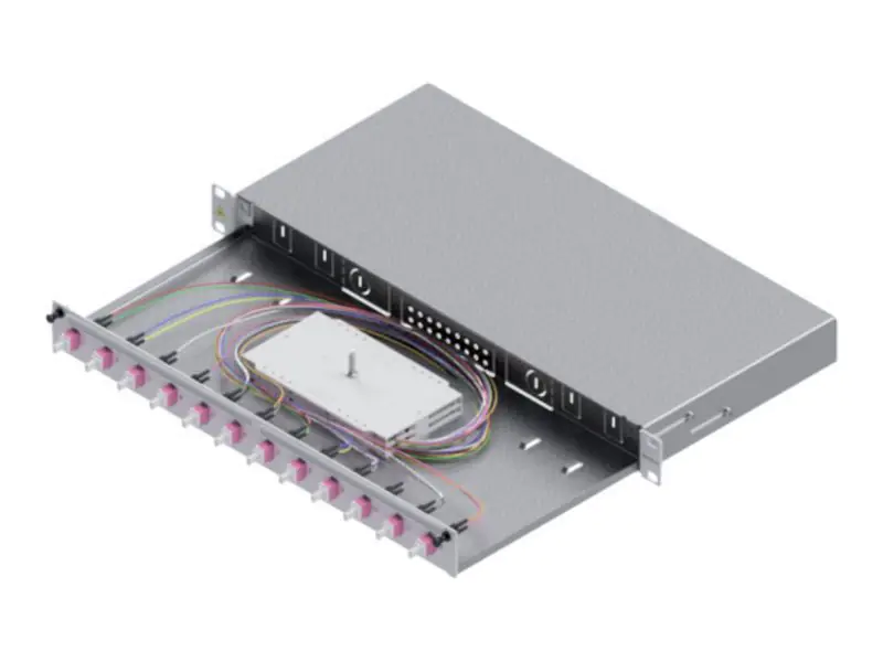 EasyLan Glasfaserkabelkiste - Grade C - Vorderseite - Rack montierbar - SC Duplex X 12 - G